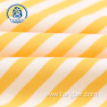 striped wholesale polyester cotton fleece knit fabric